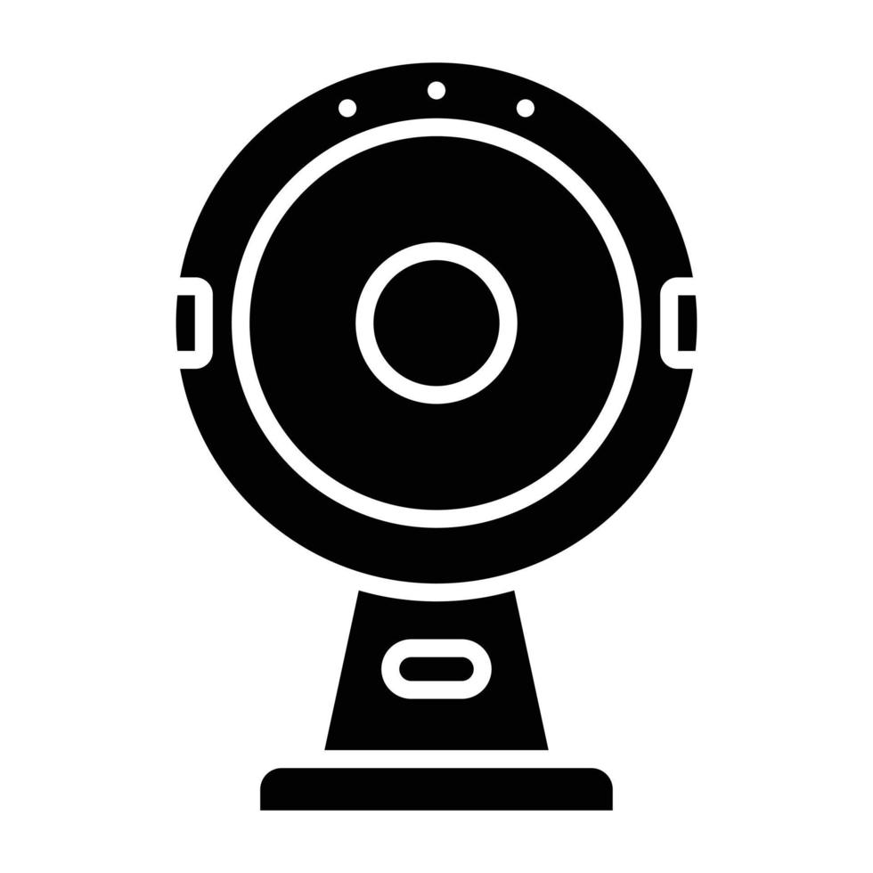 Round Webcam Icon Style vector