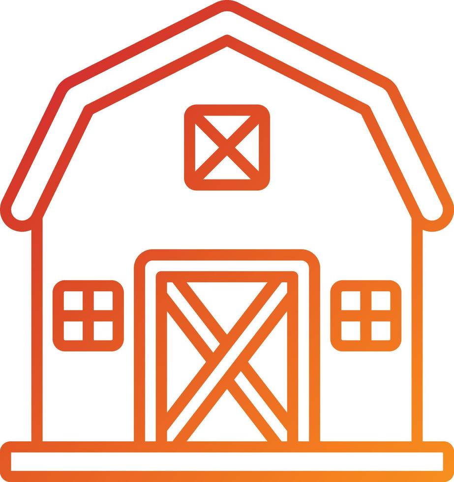 Barn Icon Style vector