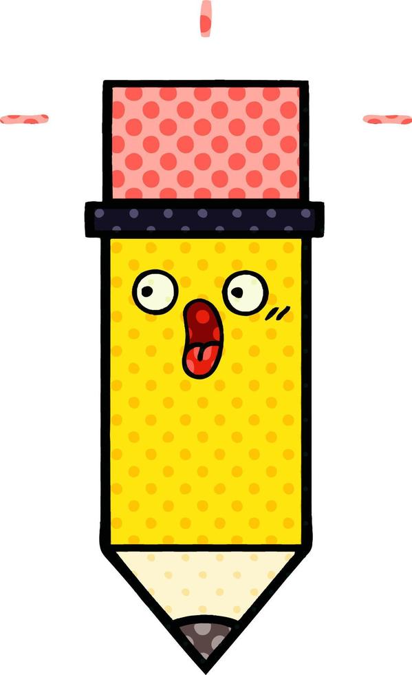 comic book style cartoon pencil vector