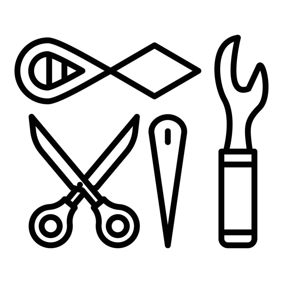 Sewing Tool Icon Style vector