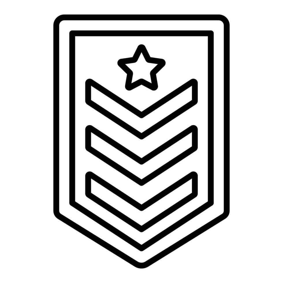 Army Chevron Icon Style vector