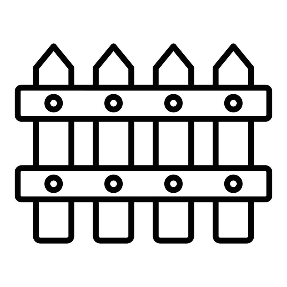 Fence Icon Style vector