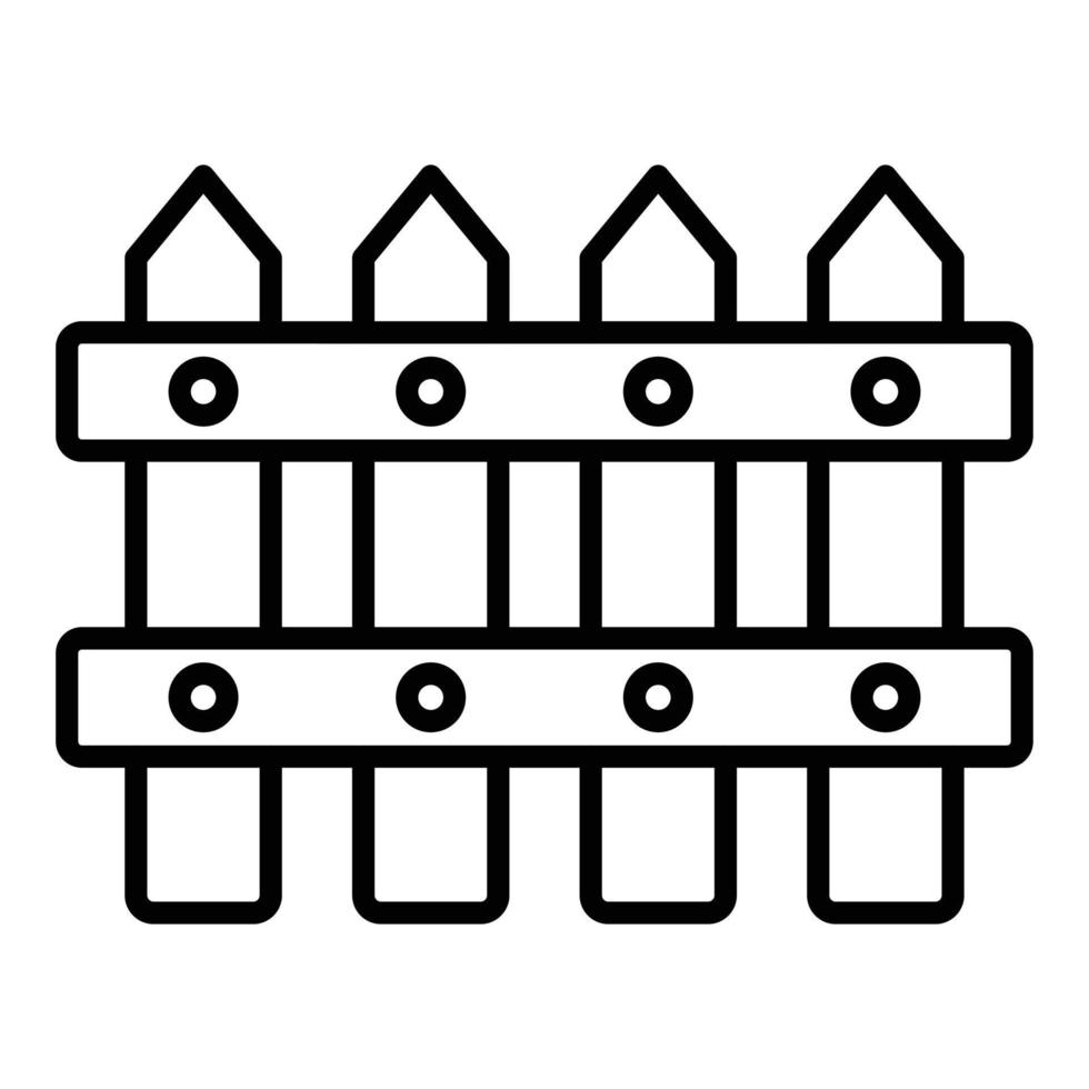 Fence Icon Style vector