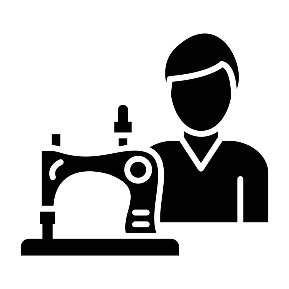 Tailor Icon Style vector