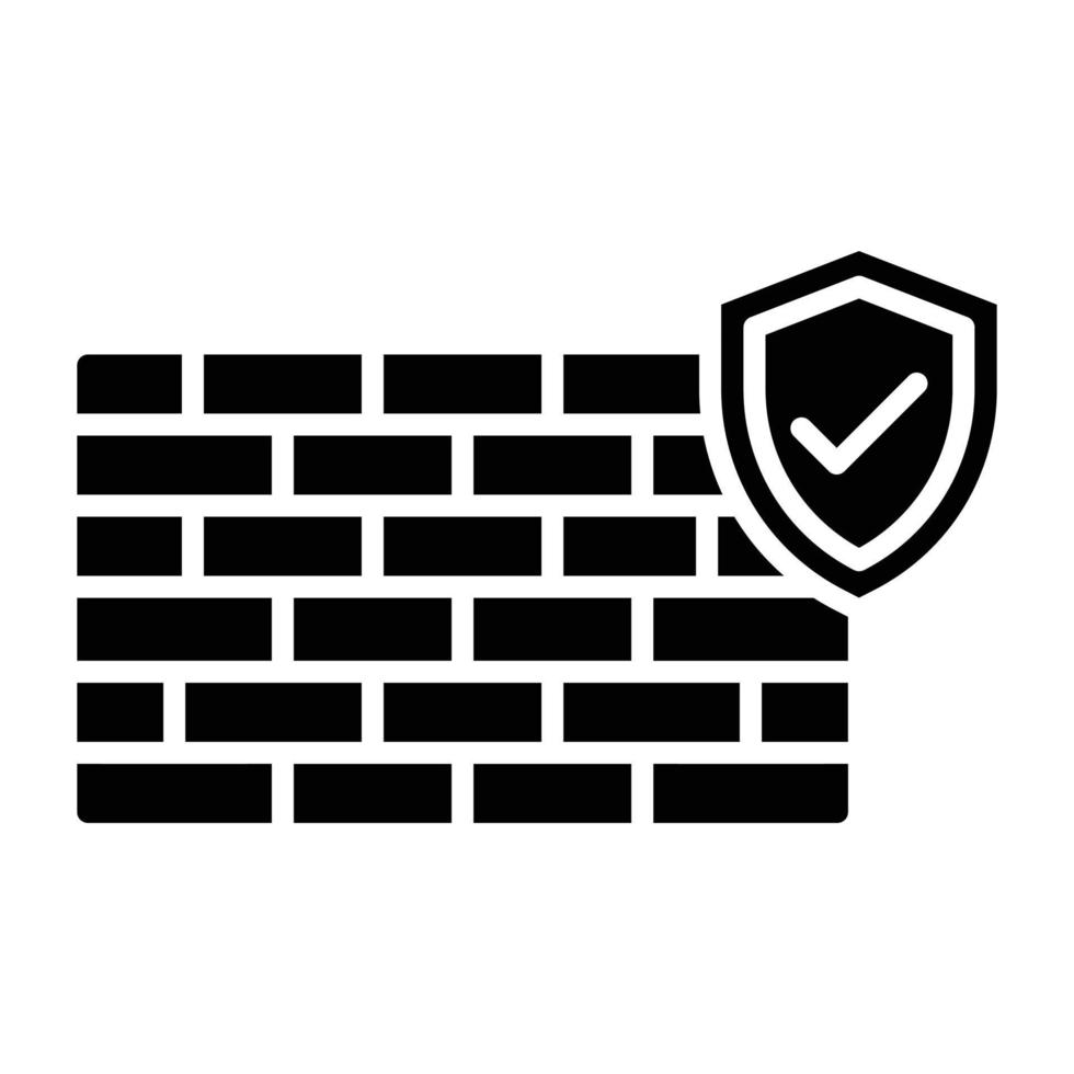 Firewall Icon Style vector