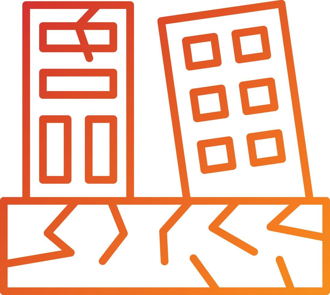 Earthquake Icon Style vector