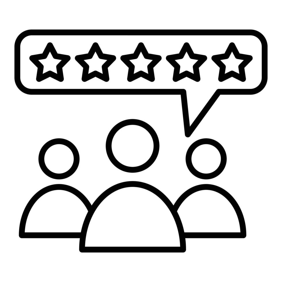 Customer Reviews Icon Style vector