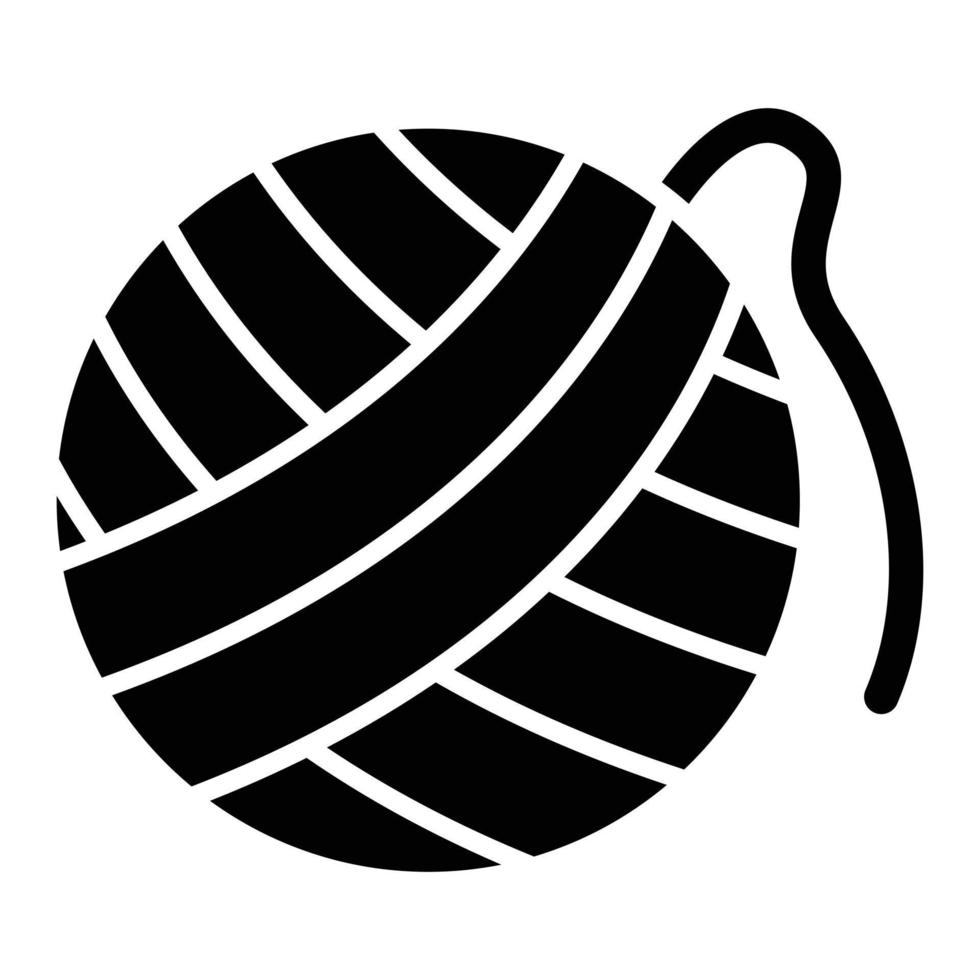 Wool Ball Icon Style vector