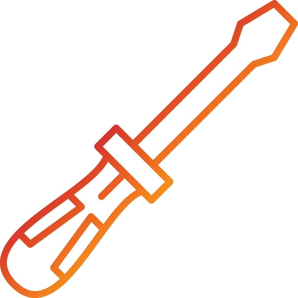 Screwdriver Icon Style vector