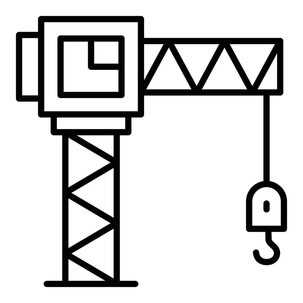 Tower Crane Icon Style vector
