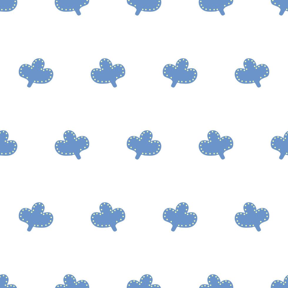 Vector abstract pattern with blue elements. Pattern for textiles, curtains, wallpaper.