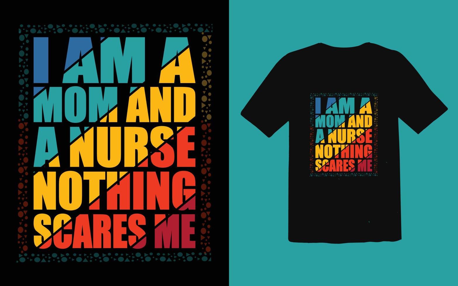 Nurse t-shirt design graphic typographic vector, royalty-free vector