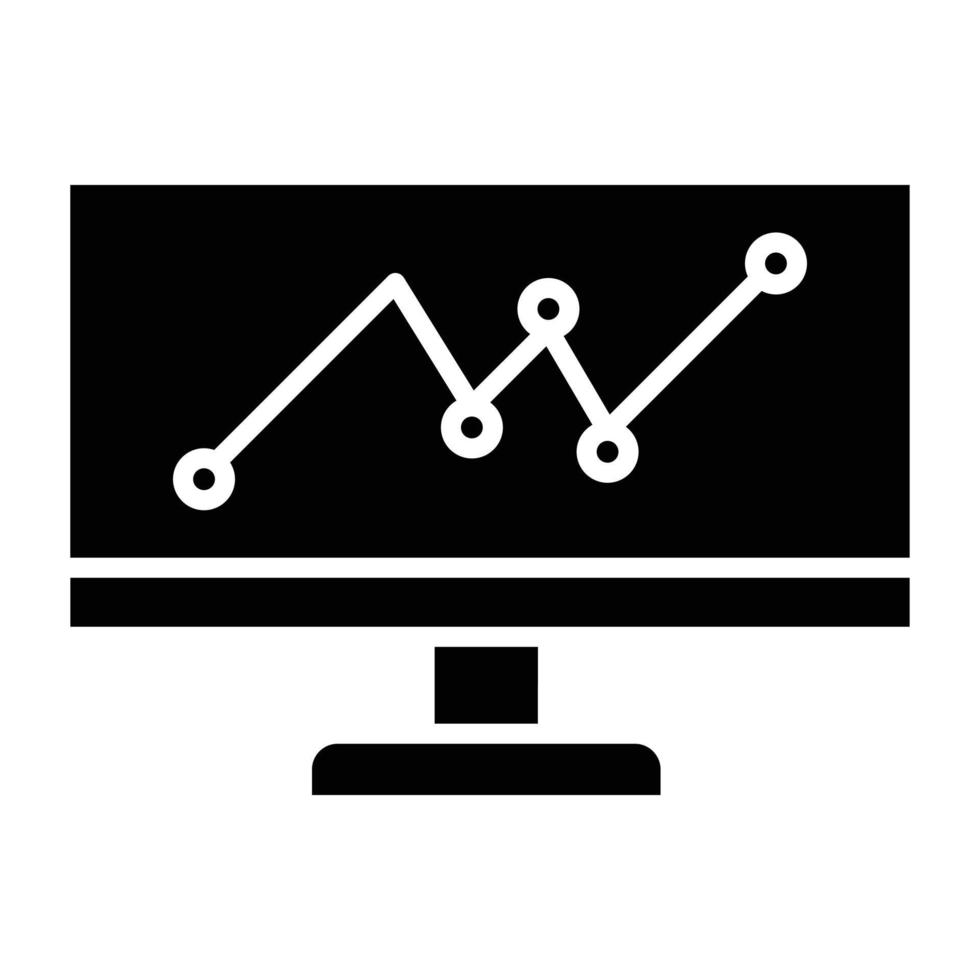 Web Analytics Icon Style vector
