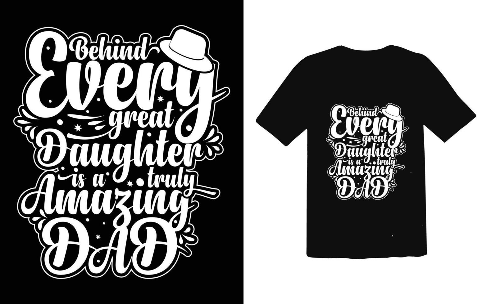 Father's day typographic T-shirt Design vector, Trendy Dad T-shirt Design vector