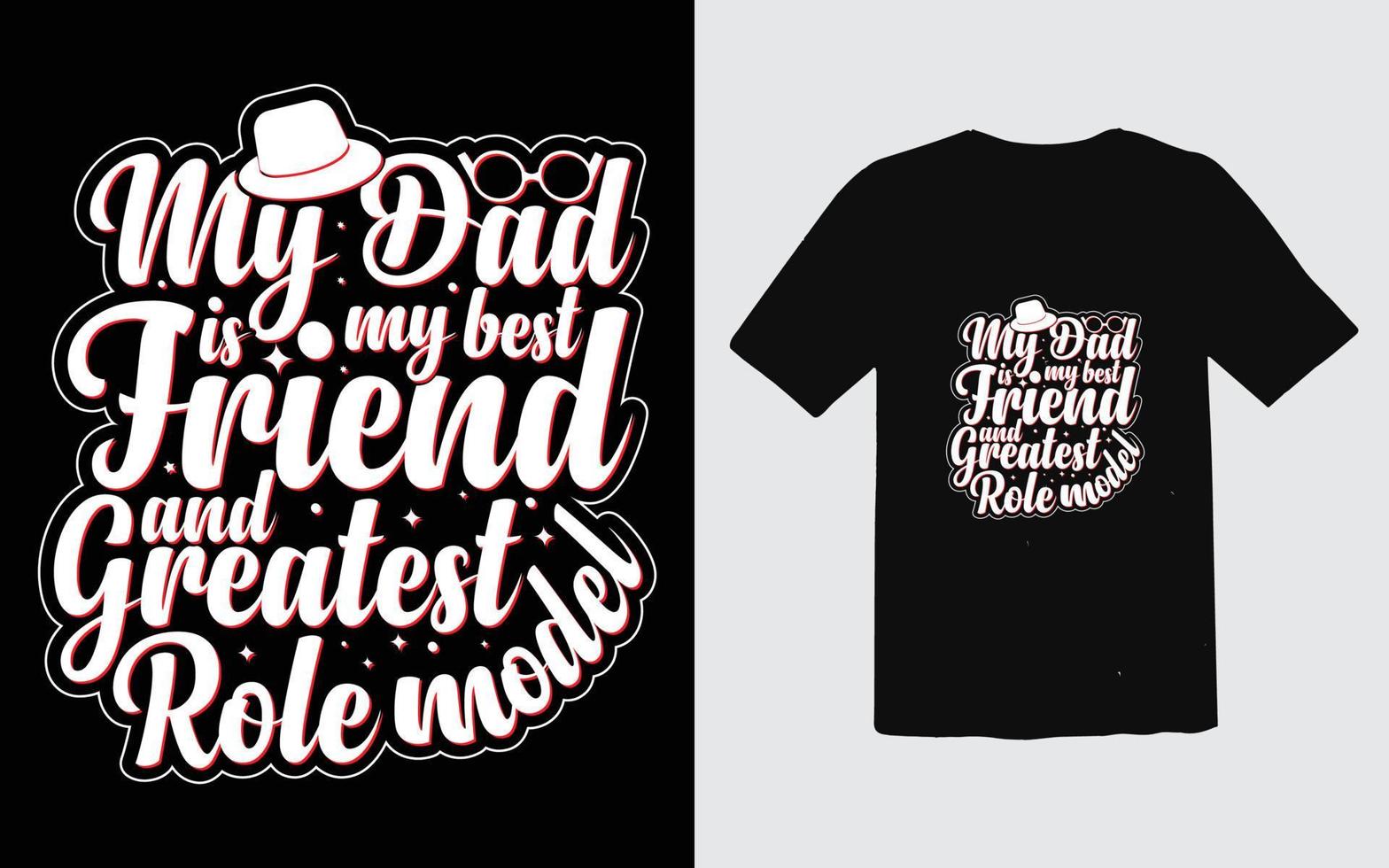 Father's day typographic T-shirt Design vector, Trendy Dad T-shirt Design vector