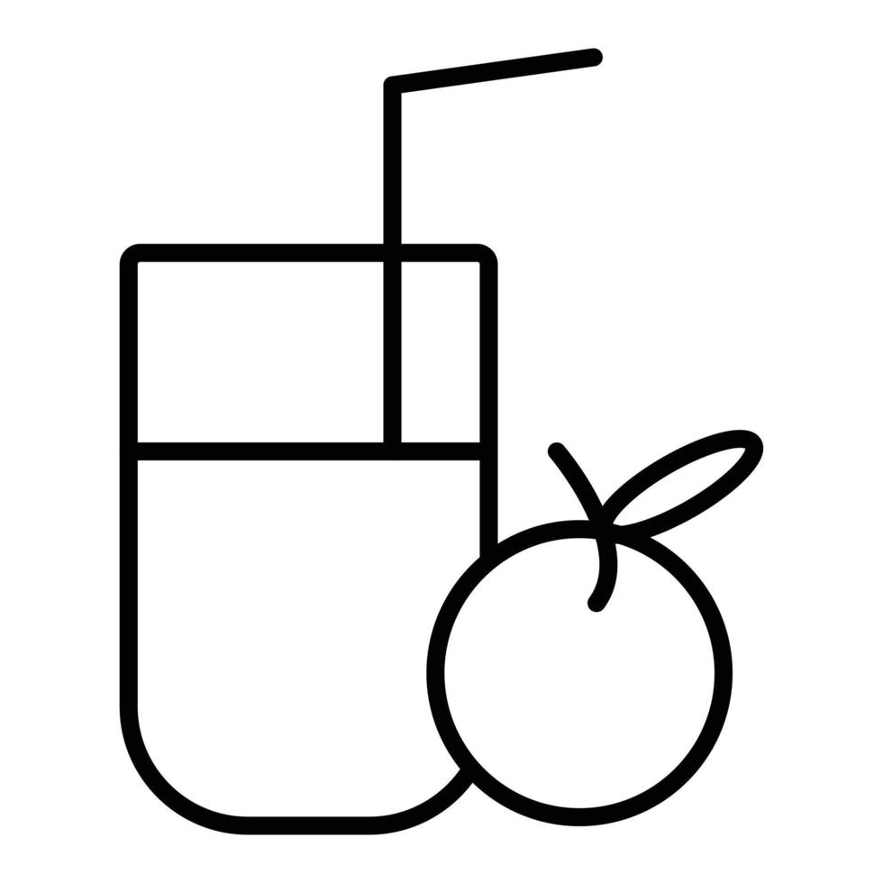 Orange Juice Icon Style vector