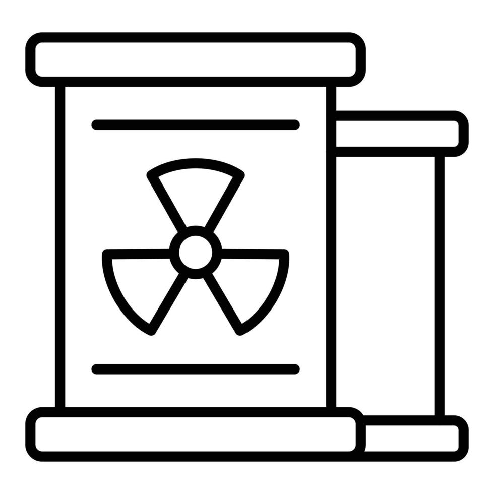 Nuclear Waste Icon Style vector