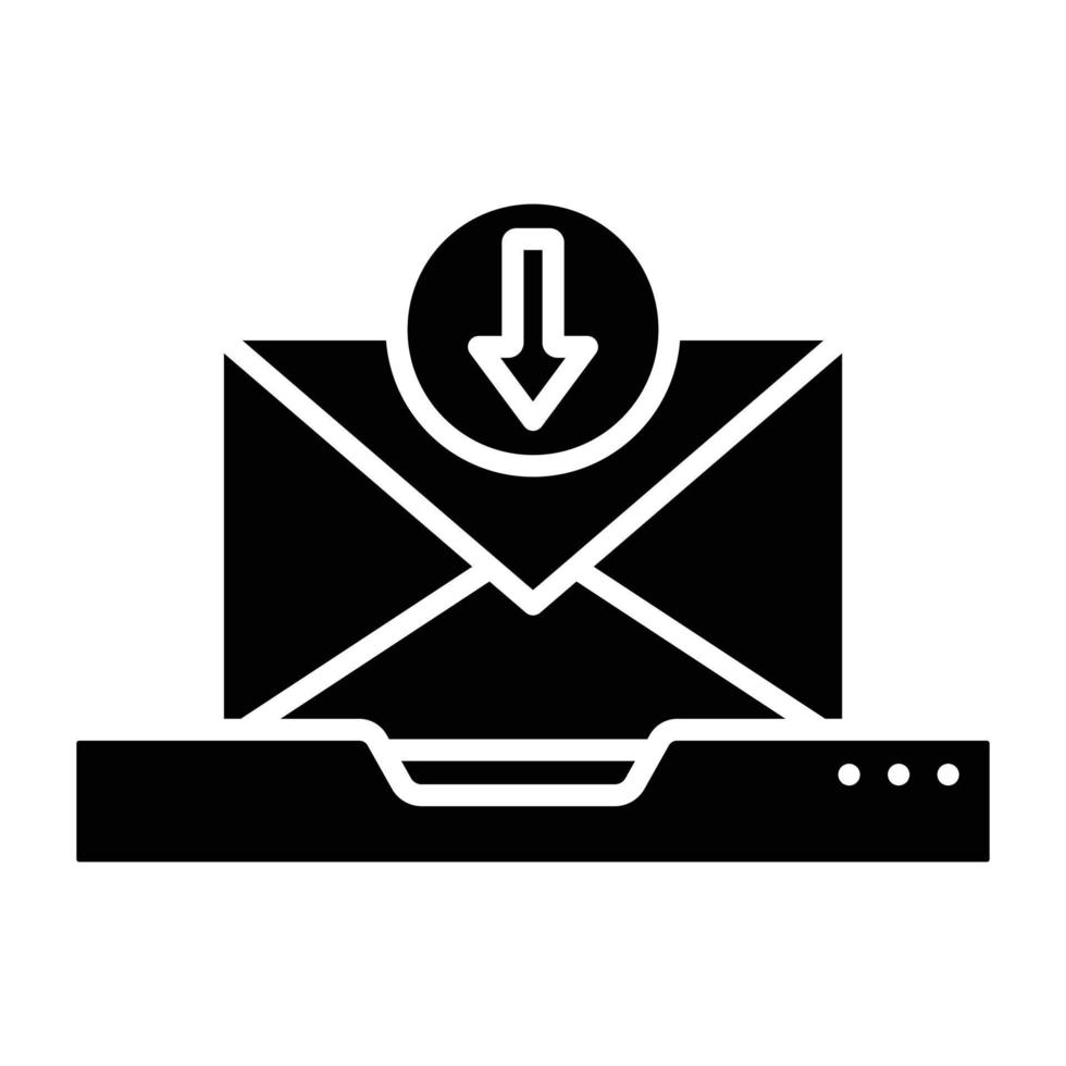 Inbox Icon Style vector