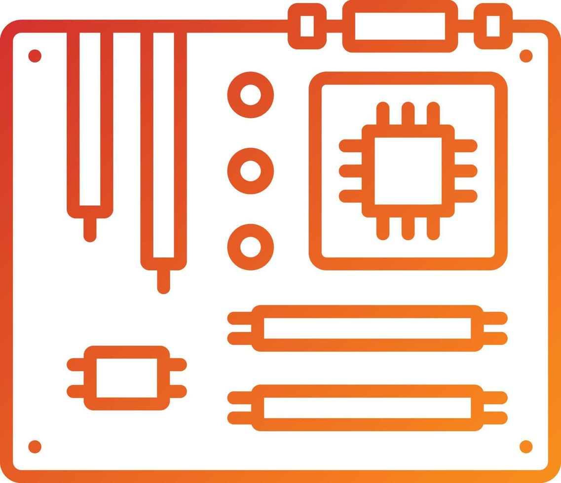 Motherboard Icon Style vector