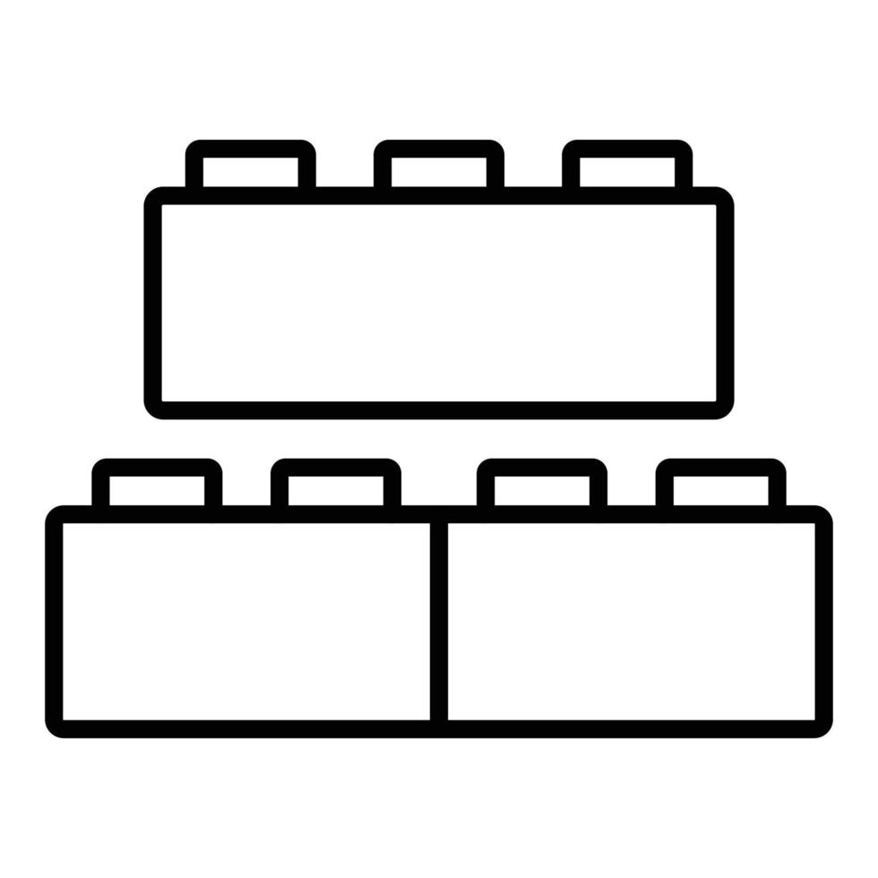 Bricks Toys Icon Style vector