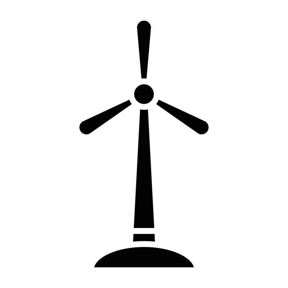 estilo de icono de molino de viento vector