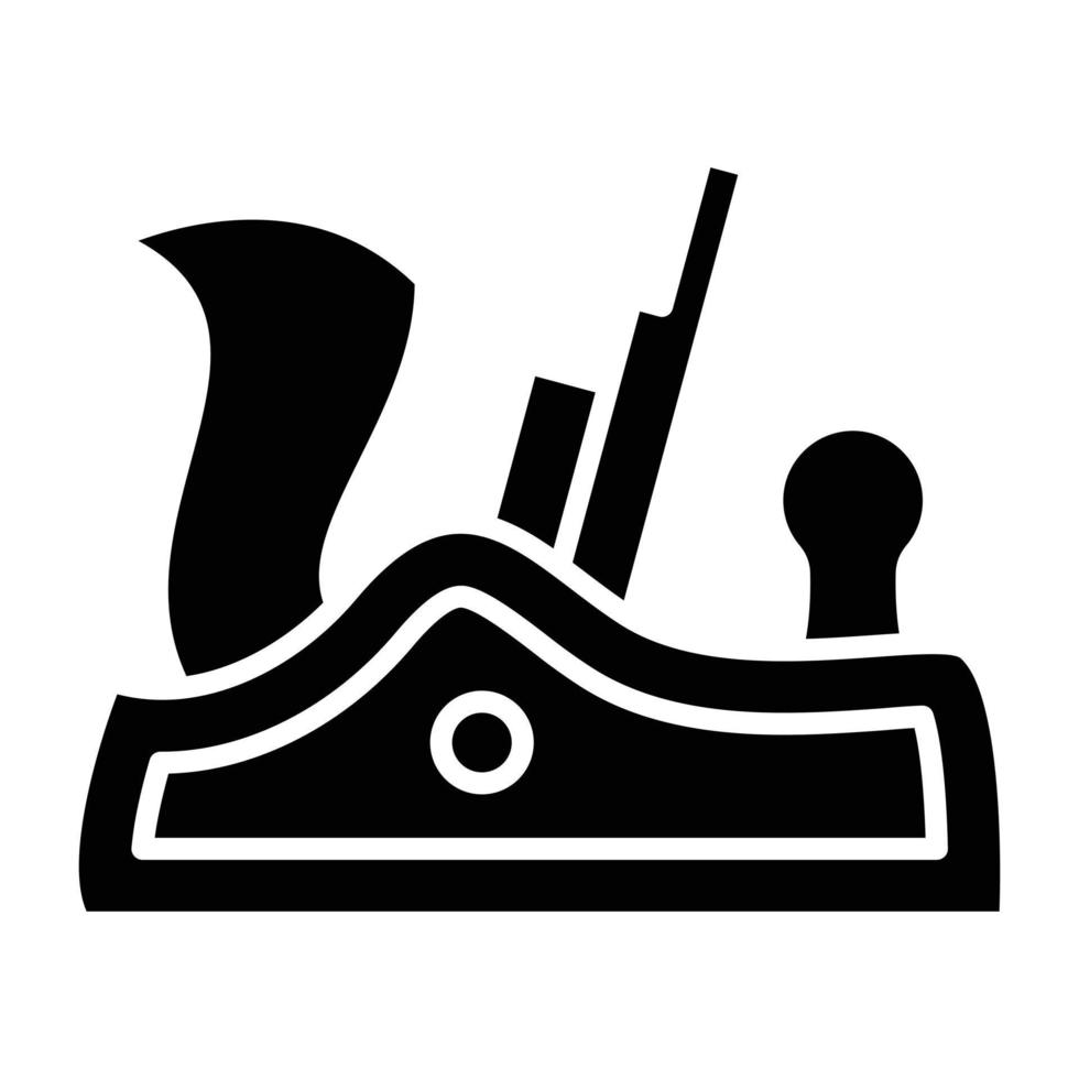 Plane Tool Icon Style vector