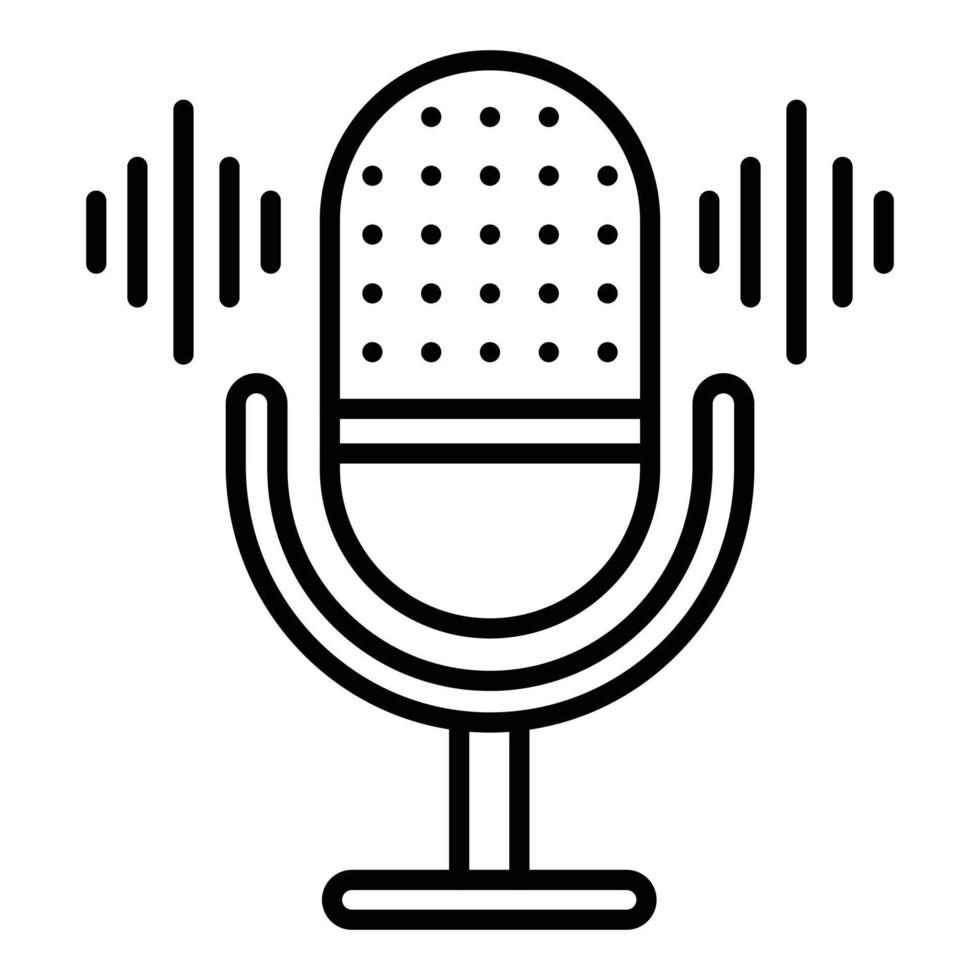 Voice Recorder Icon Style vector