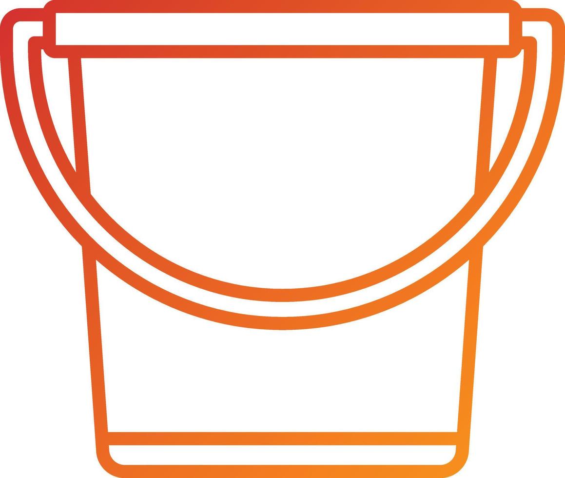 Sand Bucket Icon Style vector