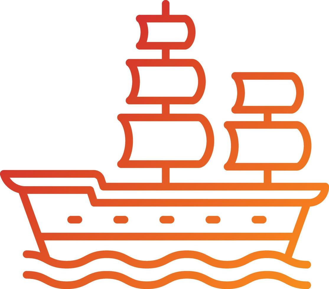 Galleon Icon Style vector