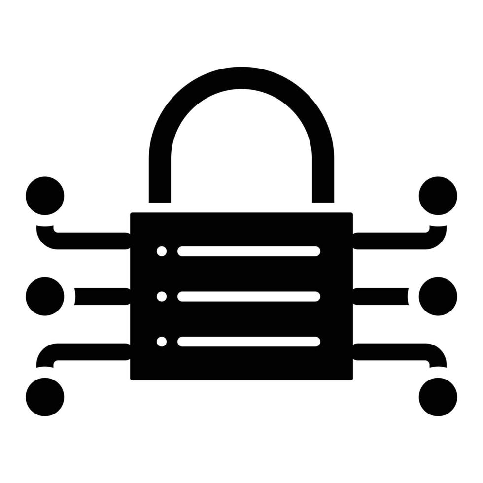 Data Encryption Icon Style vector