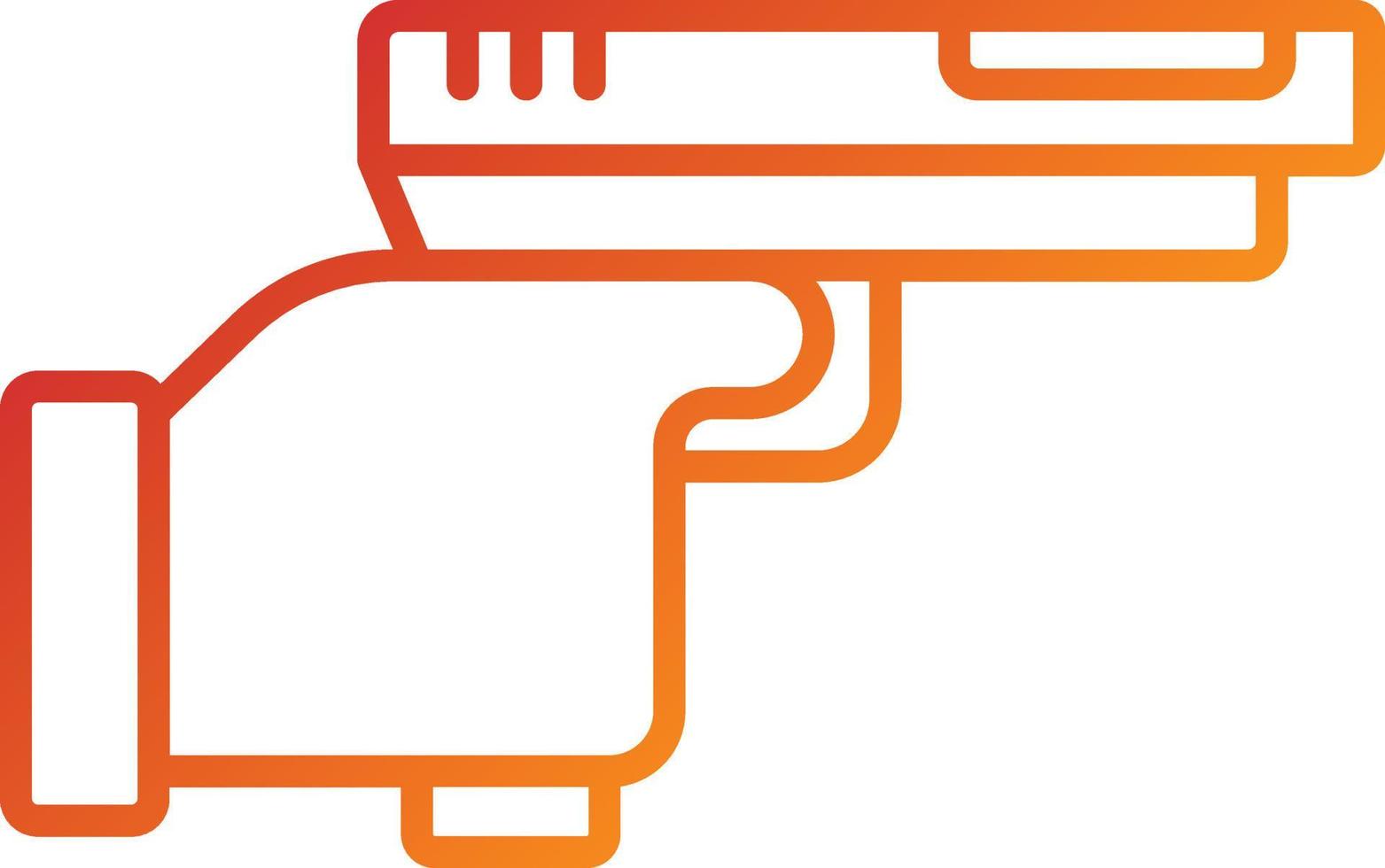 Police Shooting Icon Style vector