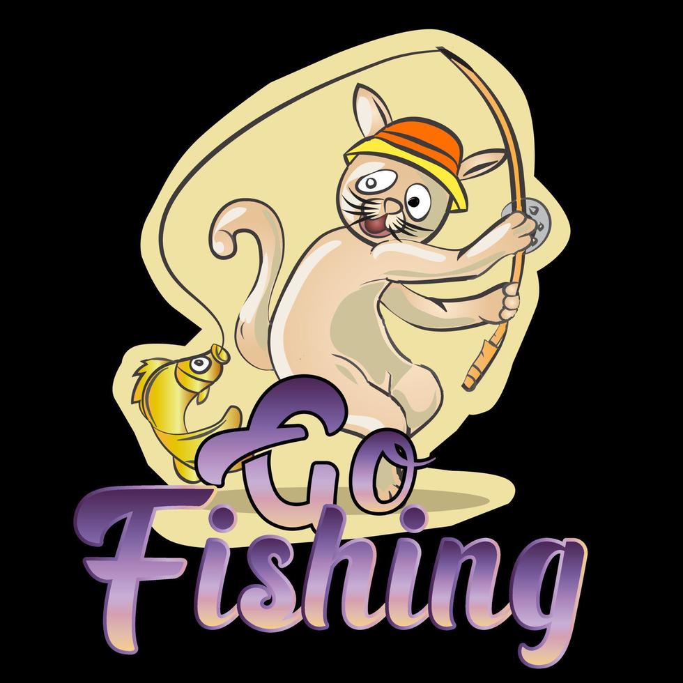 Go Fishing Sign vector