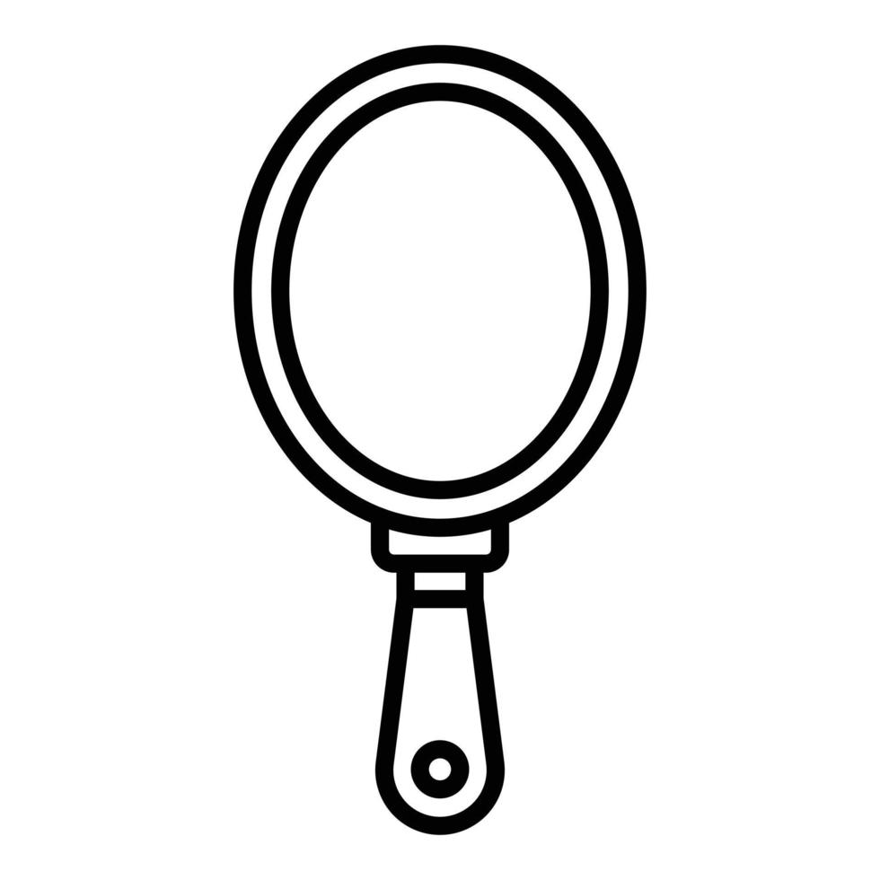 Hand Mirror Icon Style vector