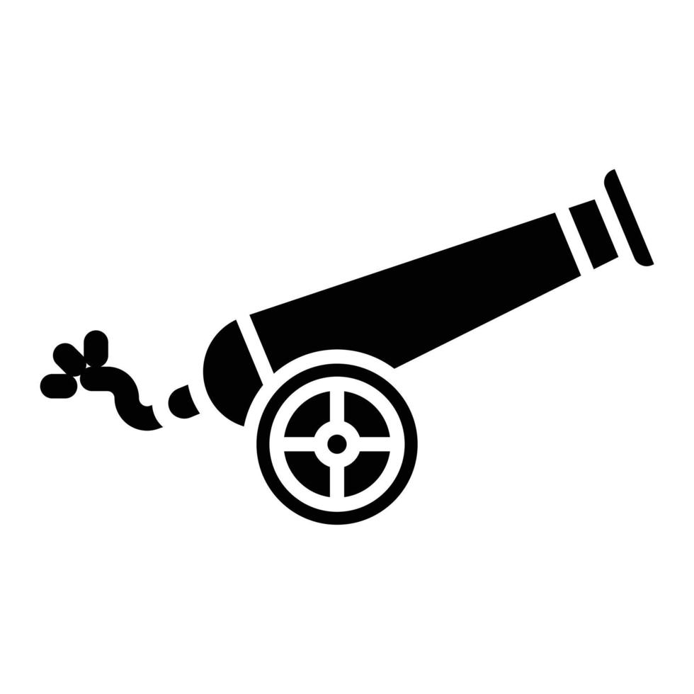 Pirate Cannon Icon Style vector