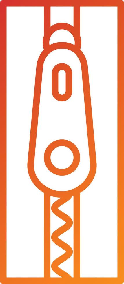 Zipper Icon Style vector
