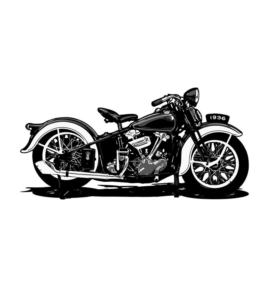 Monochrome side view classic ... vector