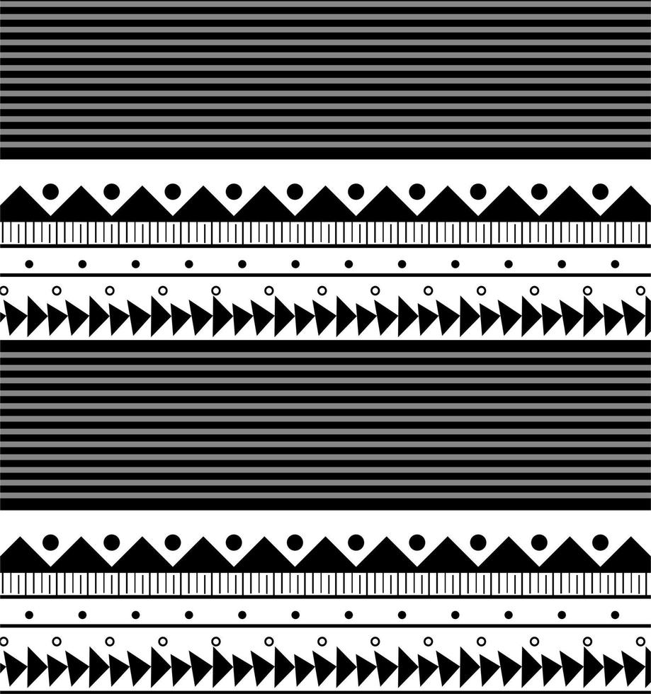 triangular ethnic pattern and... vector