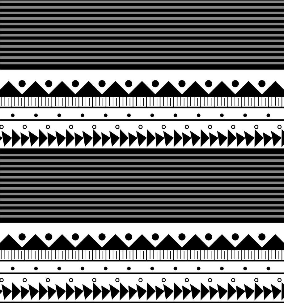 triangular ethnic pattern and... vector