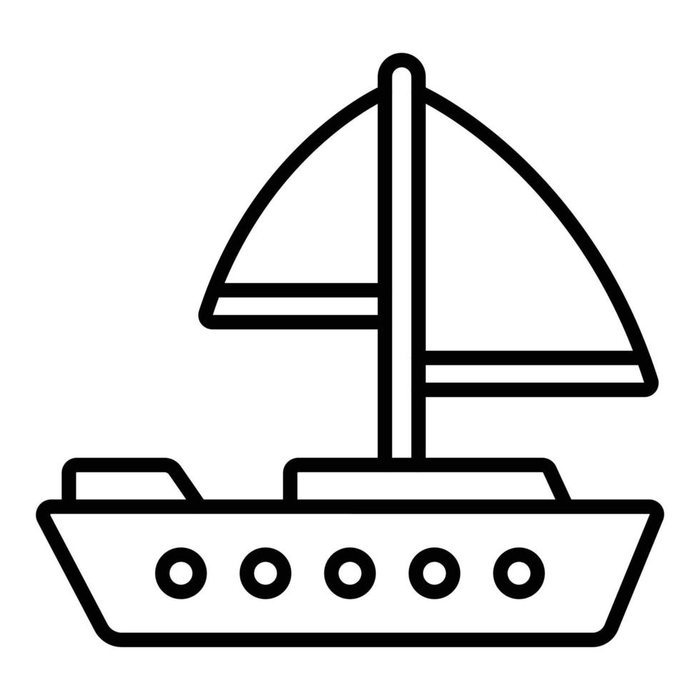 Yachting Icon Style vector