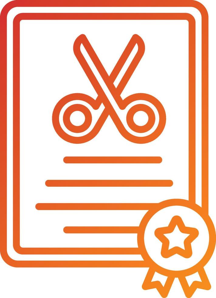 Certificate Icon Style vector