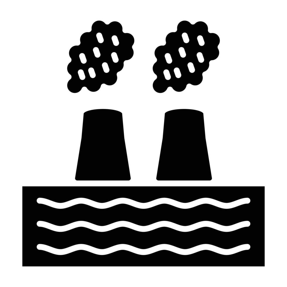 Geothermal Energy Icon Style vector