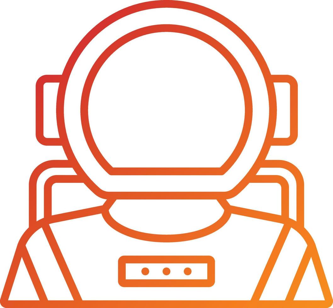 estilo de icono de astronauta vector