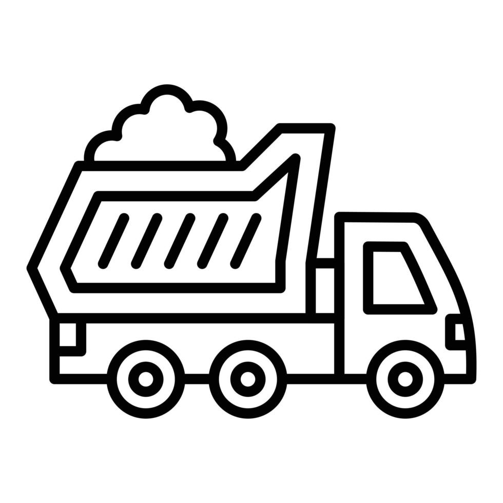 Dump Truck Icon Style vector