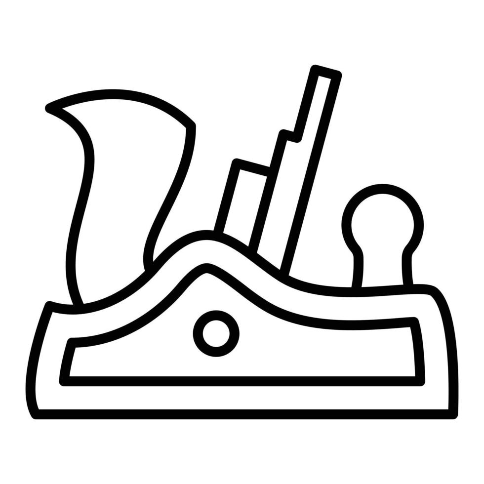 Plane Tool Icon Style vector