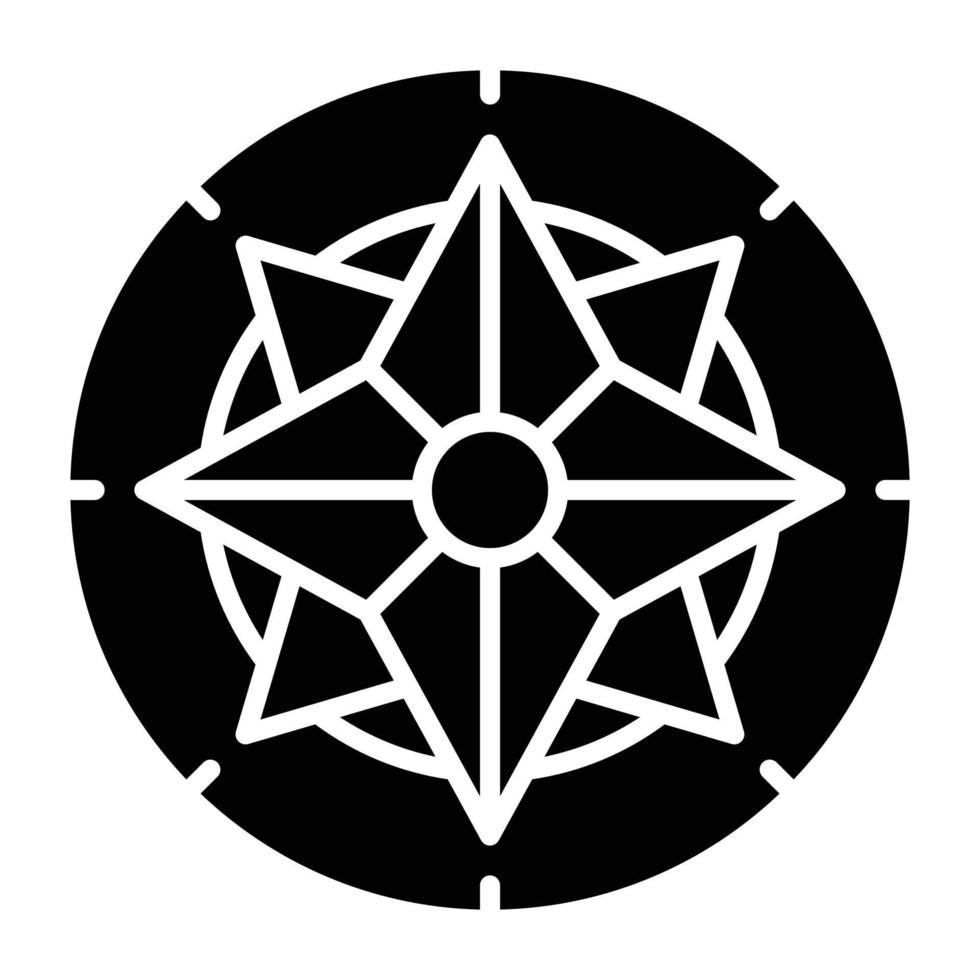 Compass Icon Style vector