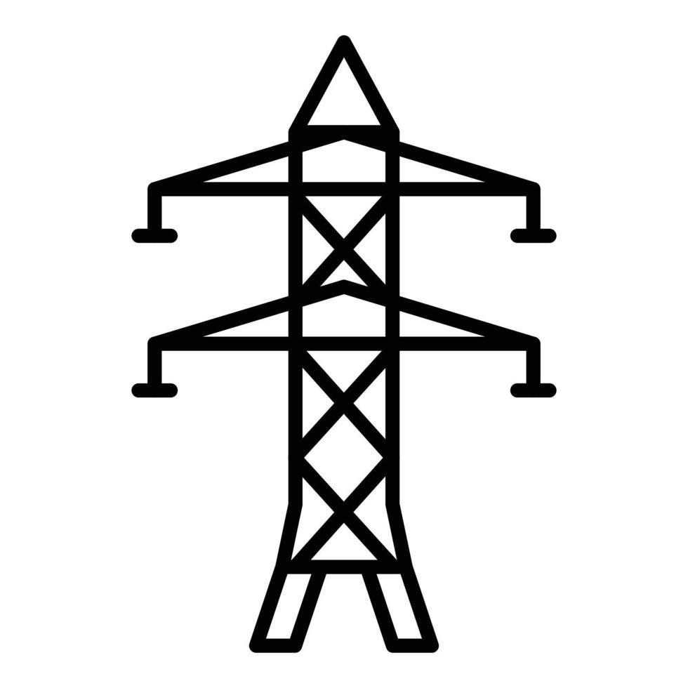 estilo de icono de energía eléctrica vector