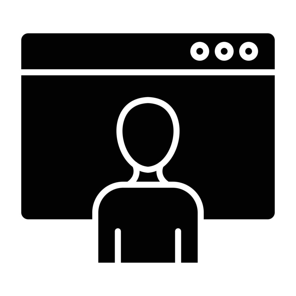 Page Visitors Icon Style vector