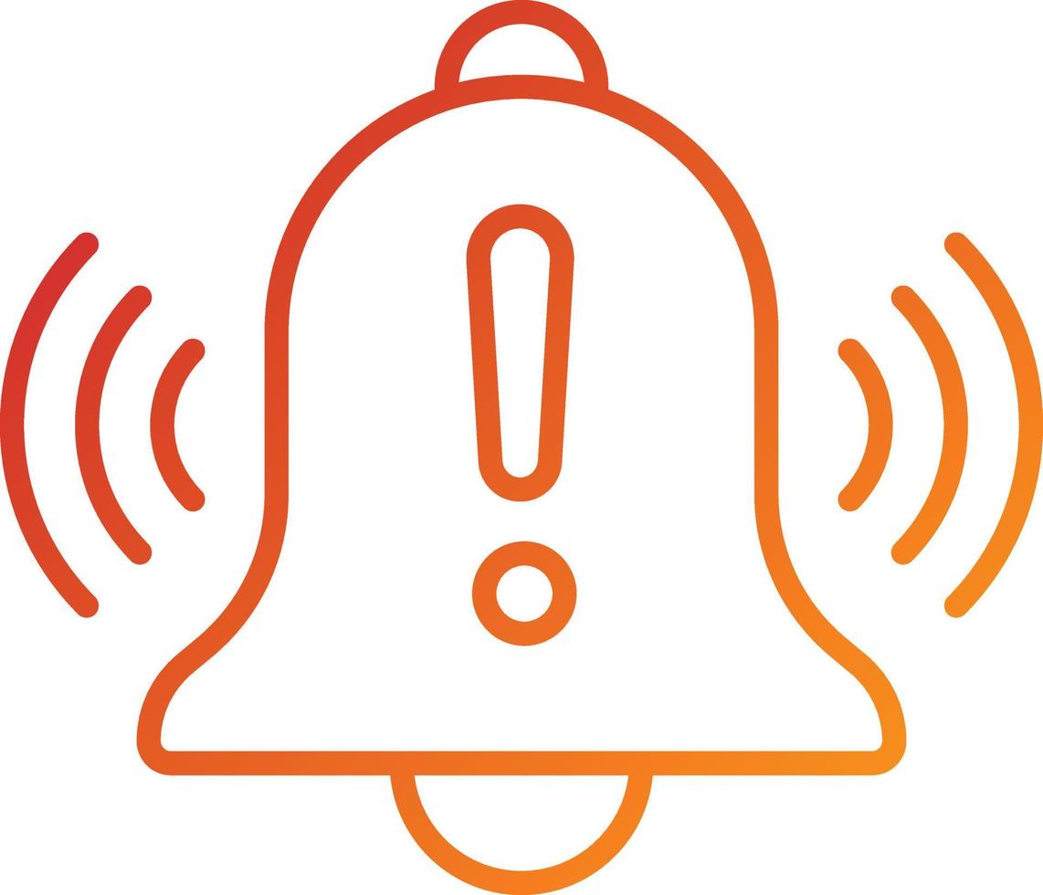 Warning Alarm Icon Style 8330804 Vector Art at Vecteezy