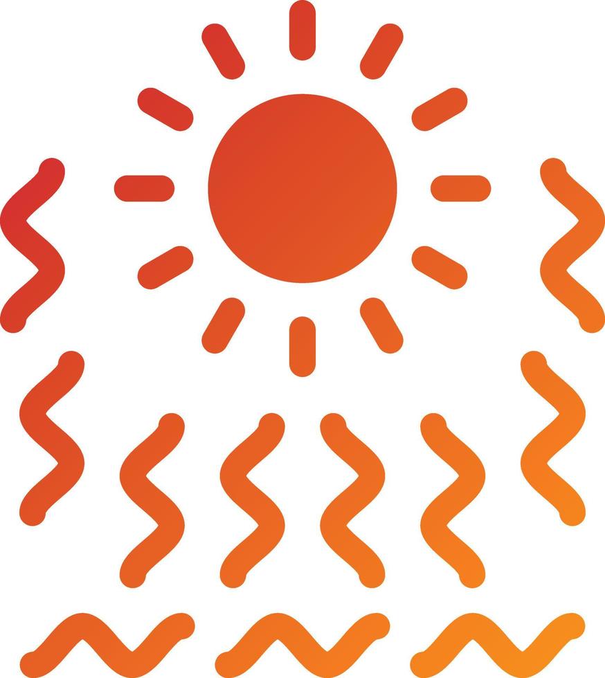 Heat Wave Icon Style vector