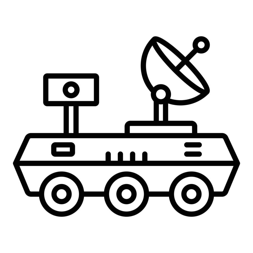 Mars Rover Icon Style vector